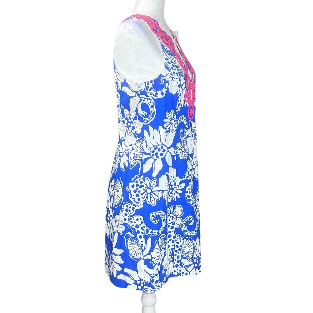 Lilly Pulitzer Augusta Shift dress 12 Classic Coastal Preppy Seahorse Resort - Picture 3 of 15